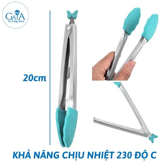 [B] Kẹp Gắp Thức Ăn Gắp Đồ Nóng Cao Cấp Bằng Inox Chịu Nhiệt