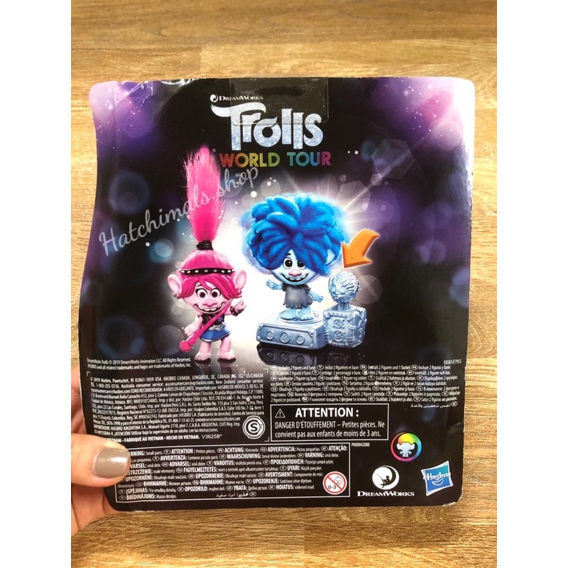 Hộp nhân vật Trolls World Tour chủ đề Rock City Bobble