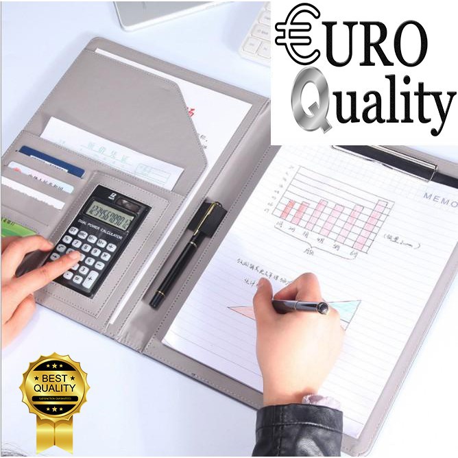 [Euro Quality] Cặp da công sở khổ A4, tặng kèm máy tính bỏ túi | BigBuy360 - bigbuy360.vn