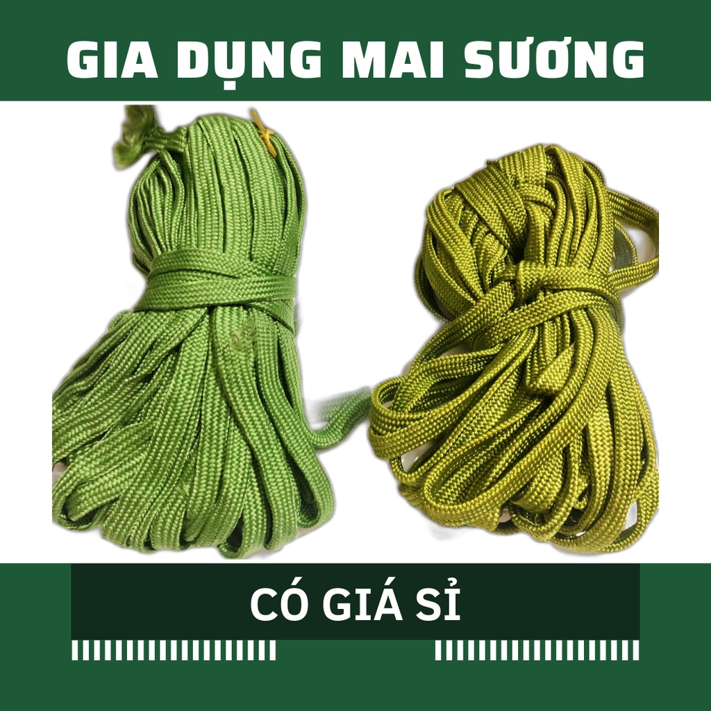 [Giá Sỉ] Dây Dù Dẹp Xanh Dày 2cm