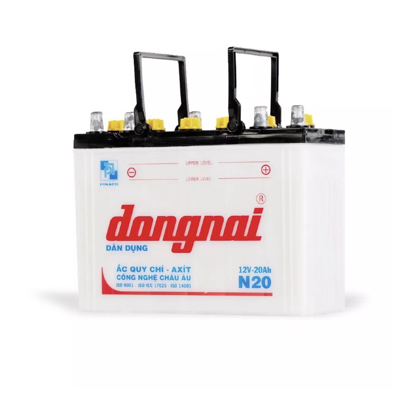 Bình ắc quy 12V Đồng Nai N20,12V - 20Ah, dùng cho thắp sáng và xe ba gác