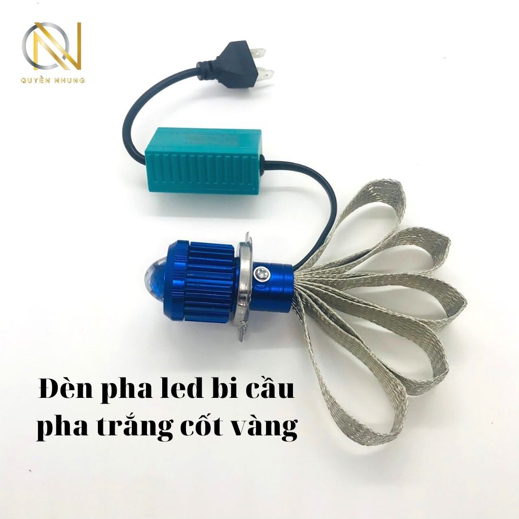 Đèn Pha Led Bi Cầu Cos Vàng Pha Trắng_Cos Trắng Pha Trắng_Siêu Sáng - QN SHOP