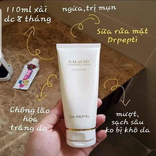 Sữa Rửa Mặt Dr.Pepti Galacto Cleansing Foam