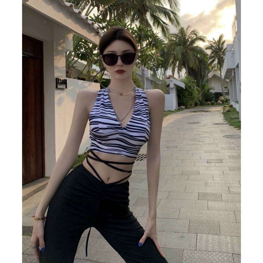 Siêu phẩm áo yếm ngựa vằn siêu sexy