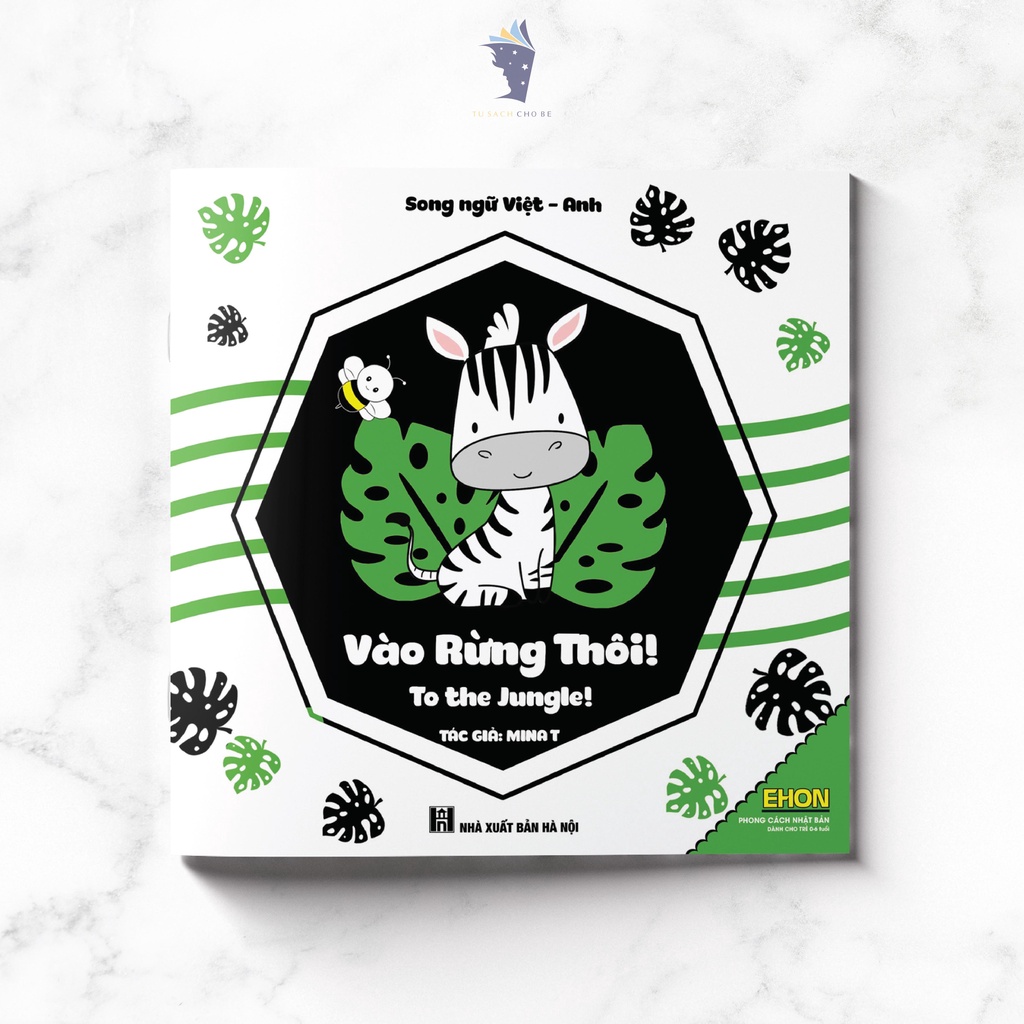 Sách bộ 3 cuốn Ehon cho trẻ Sơ sinh kích thích thị giác - Song ngữ Việt Anh