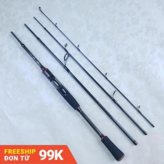Cần câu 4 khúc noeby leisure k4 1m98 🍅cam kết chính hãng 🍅cần câu lure 4 khúc