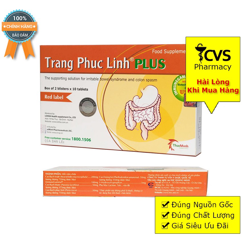 Tràng Phục Linh Plus Cam - Hỗ Trợ Phục Hồi Niêm Mạc Đại Tràng