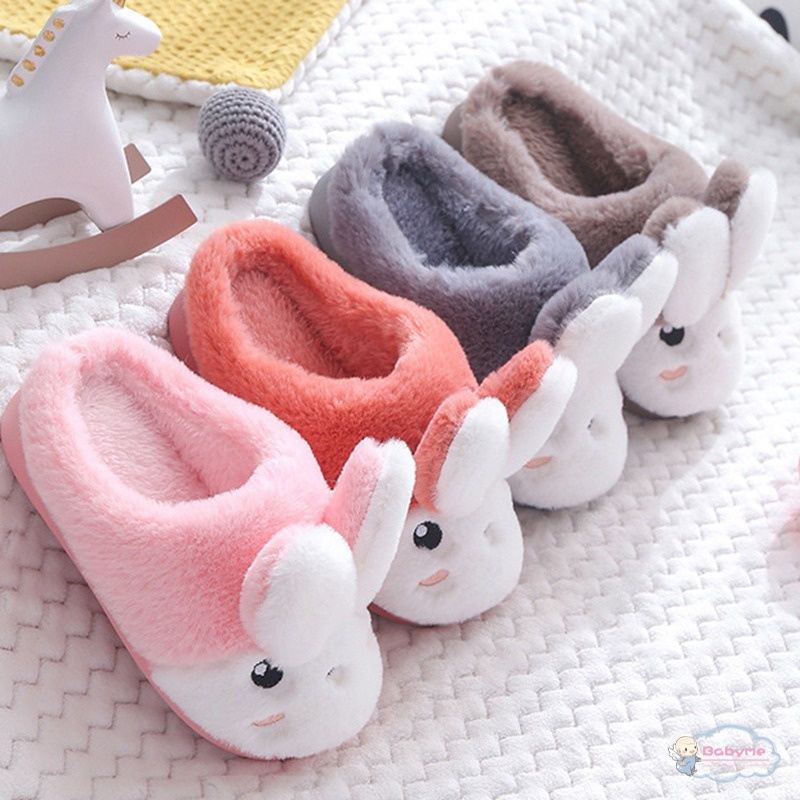 Dép Bông Đế Mềm Họa Tiết Hoạt Hình Dễ Thương Cho Bé