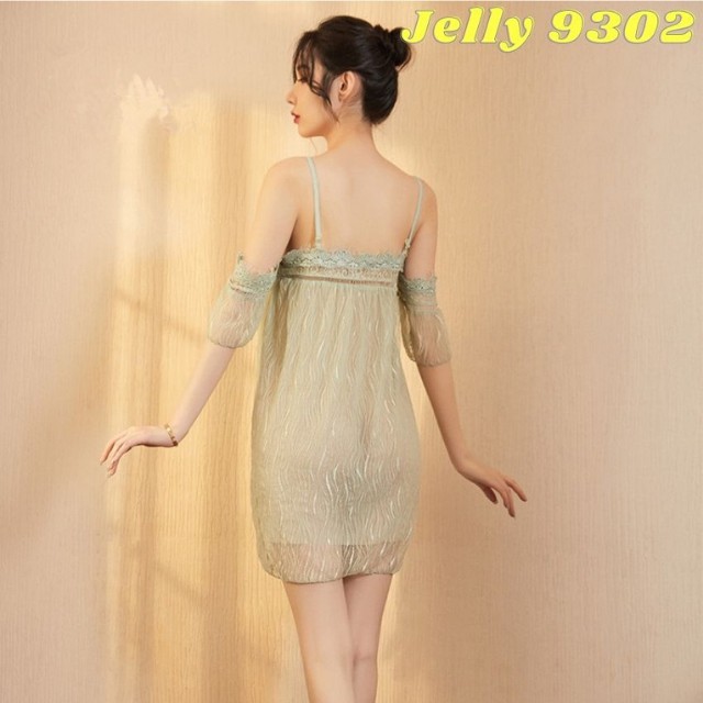 [QUÀ TẶNG] Váy Ngủ Nữ Xuyên Thấu Phối Ren Cao Cấp Kiểu Dáng Sexy Gợi Cảm - Đầm Ngủ Mỏng Trong Sốt Quyến Rũ - Jelly 9302