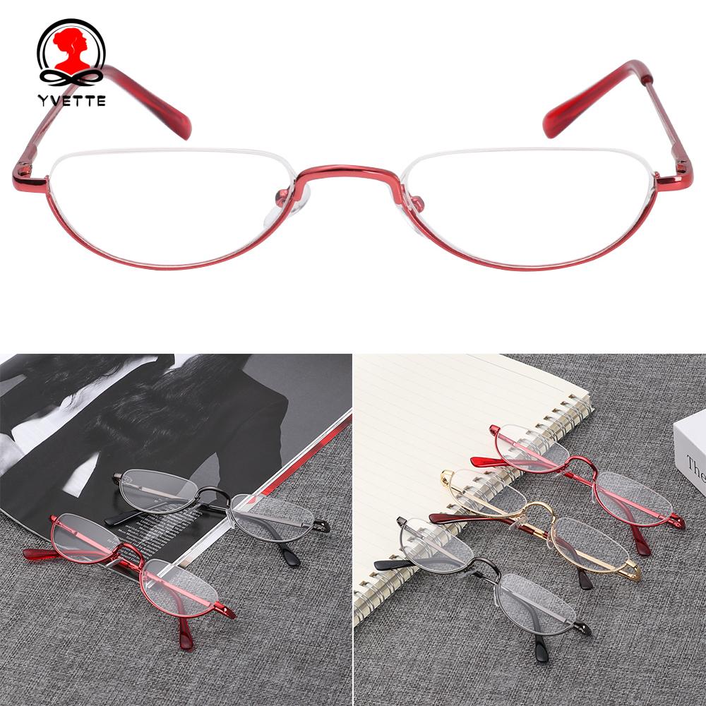 YVETTE Unisex Reading Glasses Magnifying Vision Care Eyeglasses Flexible Portable Ultra Light Resin New Fashion Eye wear Spring Hinge Metal...