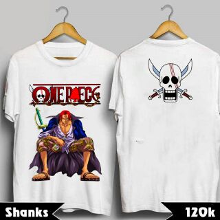 Áo thun shanks one piece kèm ảnh thật in tại shop