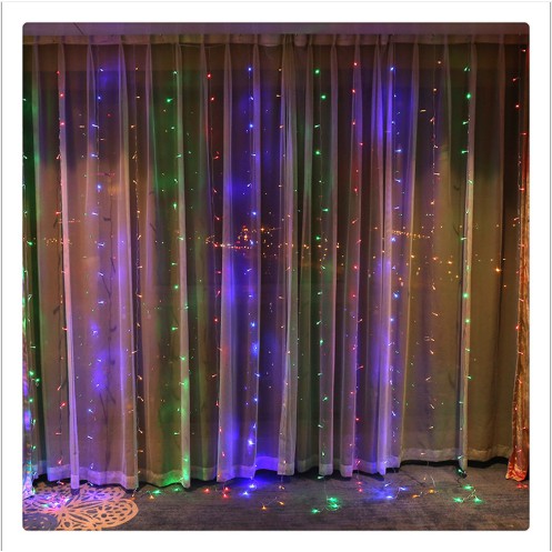 Đen LED dây dài dạng đèn rèm trang trí 3m*3m