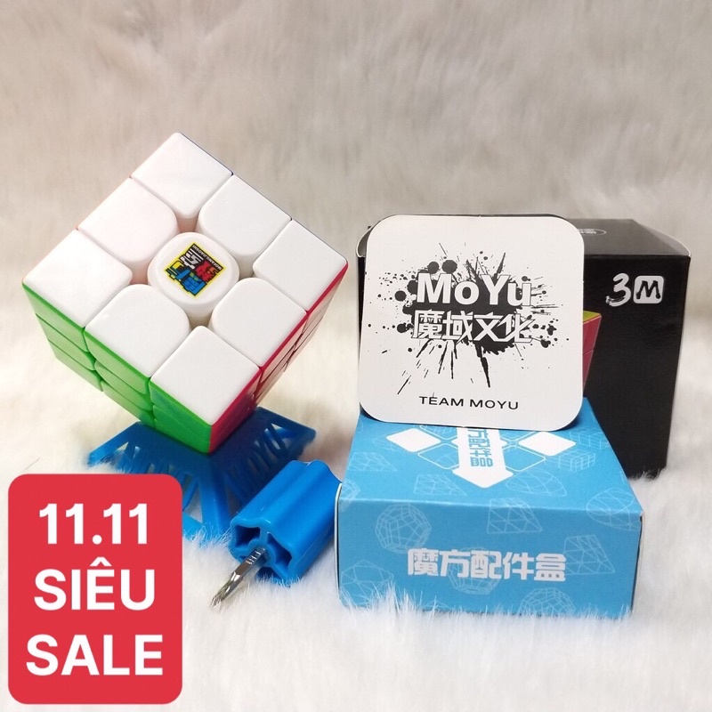 [Mã LIFE20KALL giảm 10% đơn 50K] Rubik Meilong 3x3 M có nam châm Stickerless cao cấp