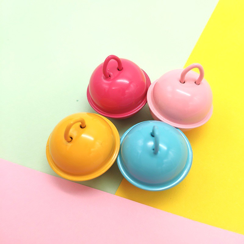 Hipidog Vòng Cổ Chuông Phun Sơn Màu Kẹo 22mm DIY Dành Cho Thú Cưng