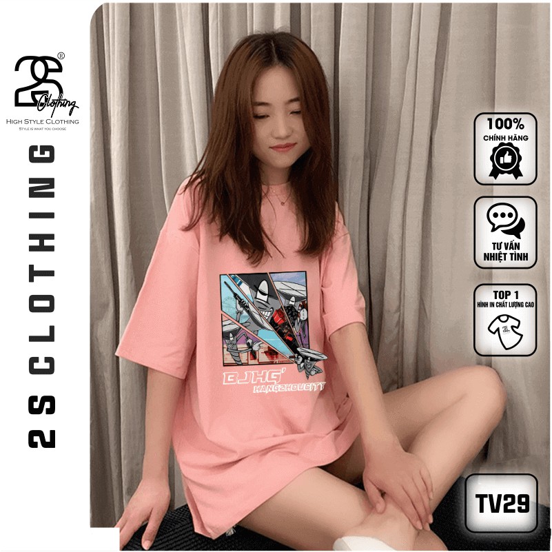 Áo Cotton Nam Unisex Tay Lỡ Ulzzang 2s Clothing Áo Phông Đen Cotton Oversize Form Rộng In Truyện Cool Ngầu TV29