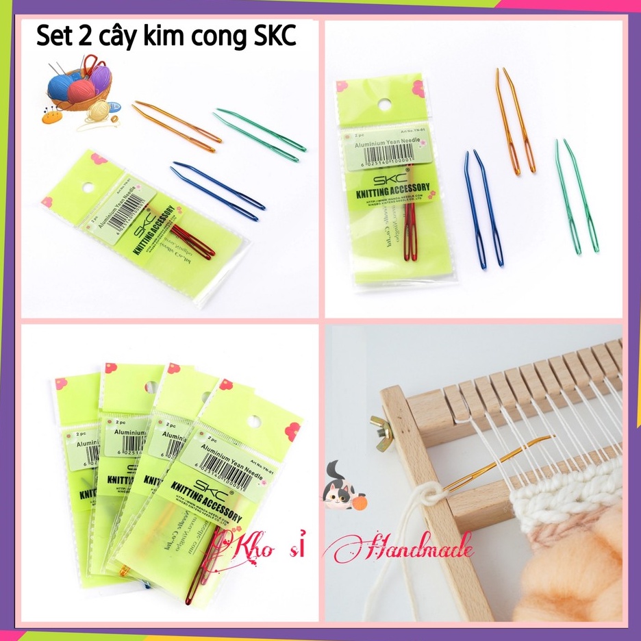 Set 2 cây kim khâu cong SKC