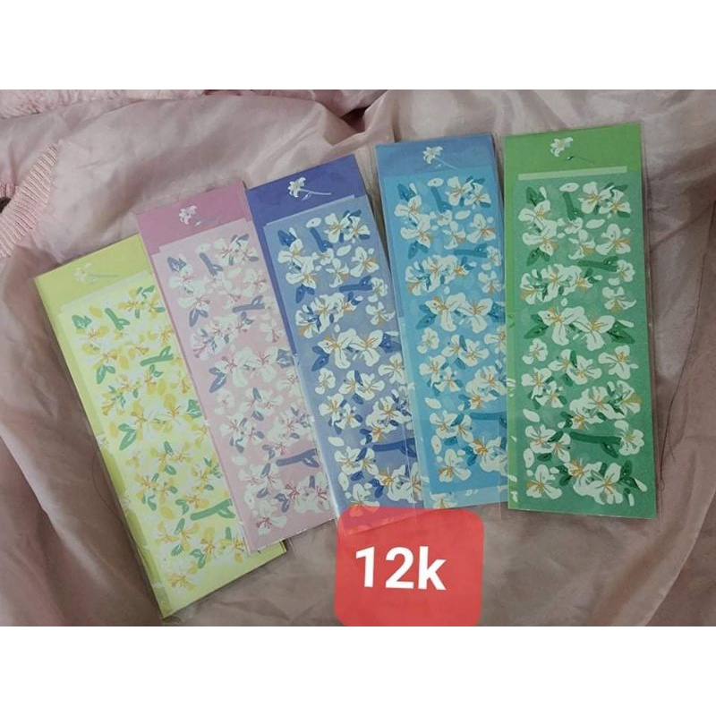 Miếng dán sticker trang trí top loader, sổ, thiệp hoa Ly