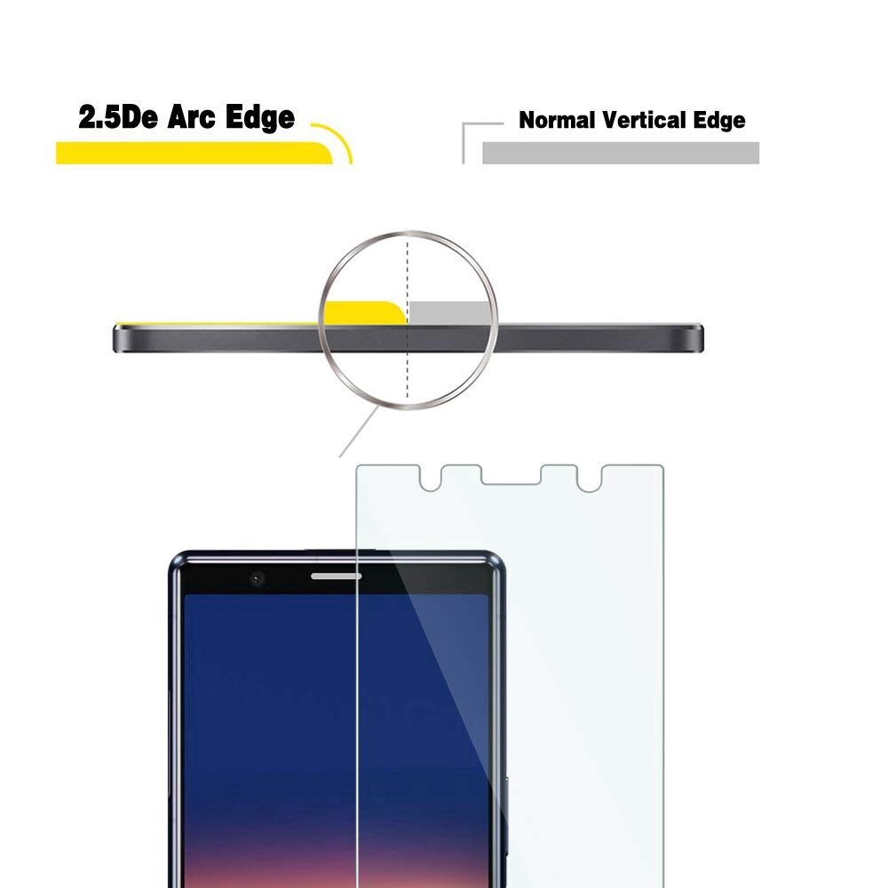 Kính cường lực bảo vệ toàn màn hình cho Sony Xperia 5 1 10 XA2 XA1 Plus L3 XZ2 XZ1 XZ Premium Compact XA1 Ultra L1 L2 XZs