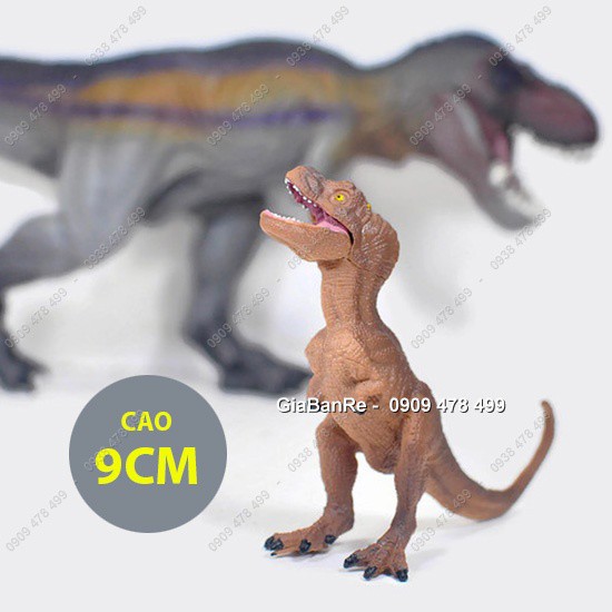 MÔ HÌNH KHỦNG LONG CON DÒNG BẠO CHÚA T-REX CHÚA TỂ - NÂU - 7734