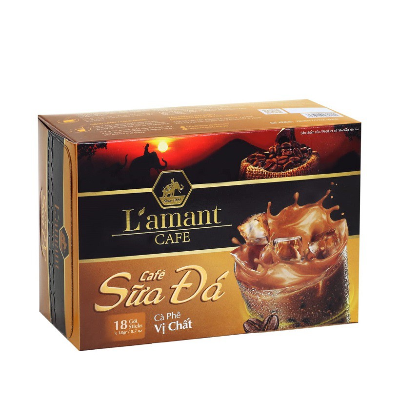 Cà phê hòa tan L'amant Sữa Đá Vị Chất thơm ngon (14 gói x 18gr) | BigBuy360 - bigbuy360.vn