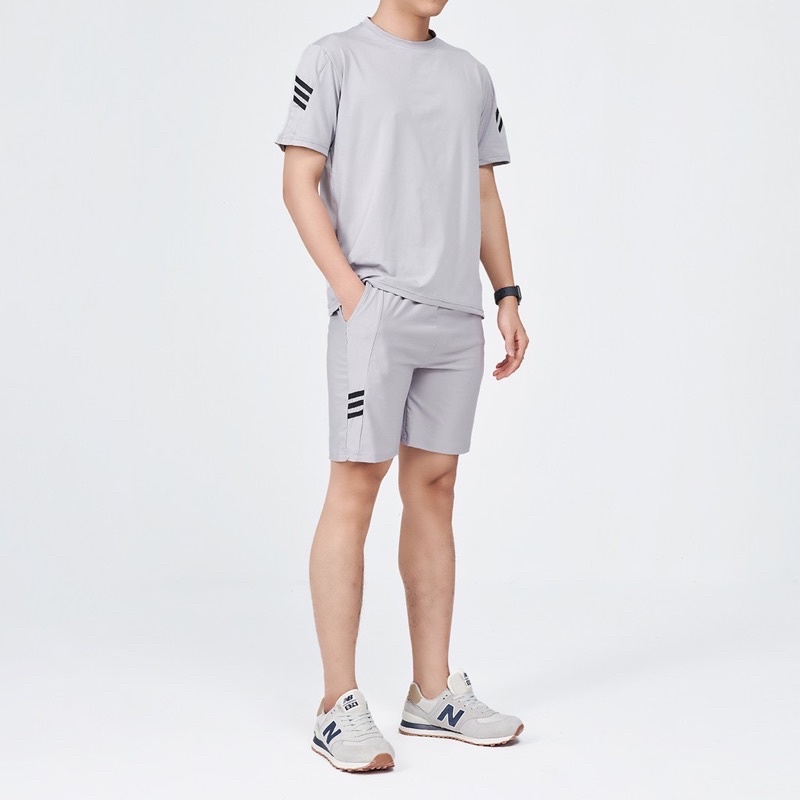 Bộ Thể Thao Nam cao cấp chất thun co giãn,năng động mùa hè thoáng mát, ba màu trẻ trung