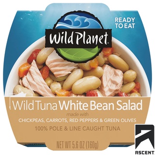 Salad đậu trắng cá ngừ đại dương Albacore Tuna Wild Planet 160g