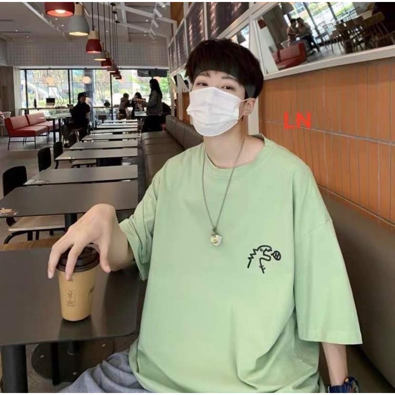 Áo phông khủng long nhỏ chữ H LN11