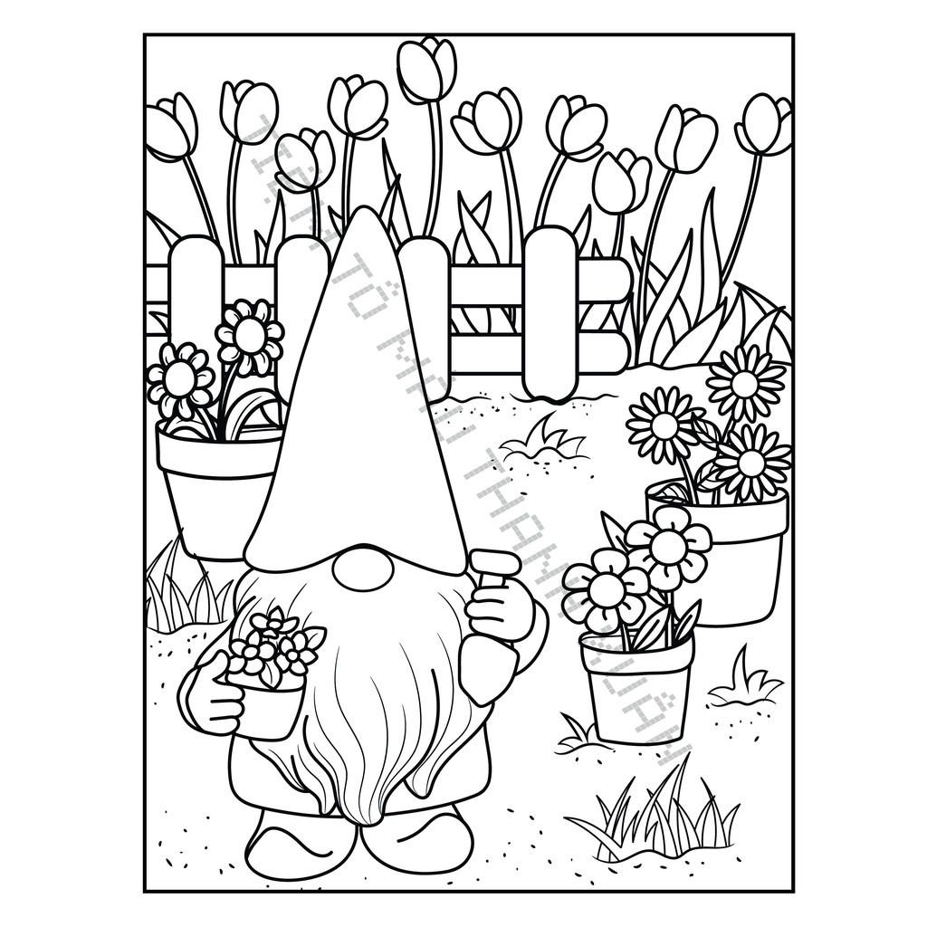 Set 10 Tờ Tranh Tô Màu Hình Chú Lùn Tô Màu Sáp, Màu Chì - Tiệm Tô Màu Thanh Xuân