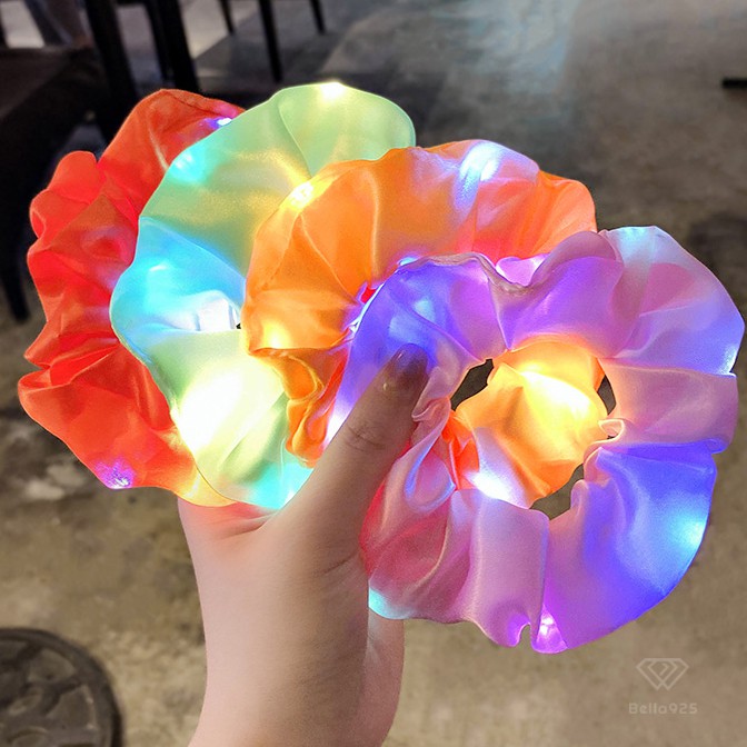 Dây buộc tóc Bella925 đèn led phát sáng cá tính scrunchies nữ