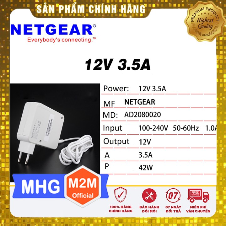 Nguồn Adapter 12V 3.5A NETGEAR Jack 5.5x2.1MM Chính Hãng  12V3.5A AD2080020 2AAF042F AD2150000