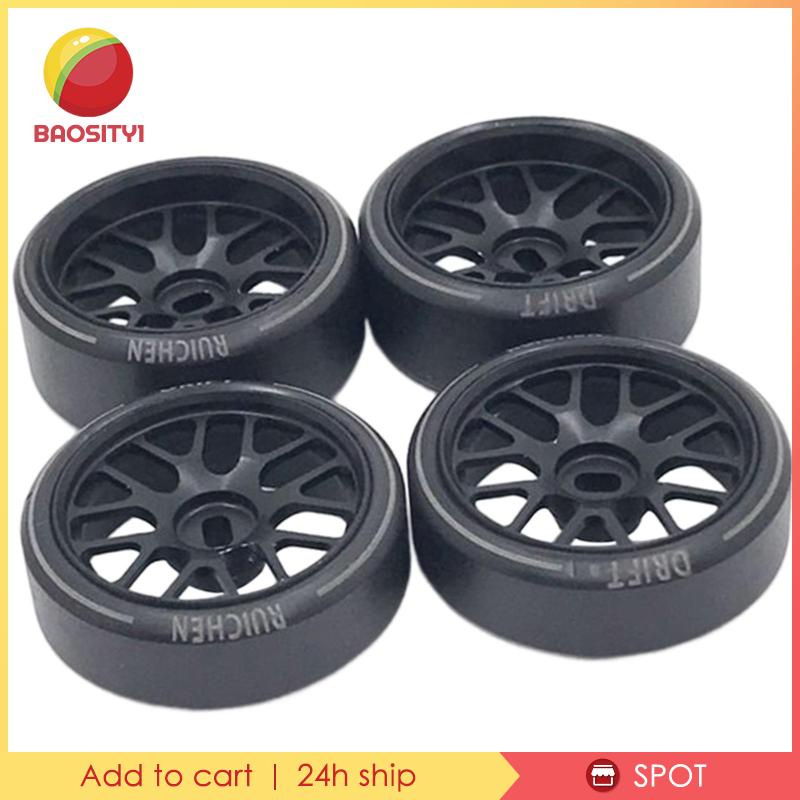 Bộ 4 Bánh Xe Cao Su Tỉ Lệ 1: 28 Dành Cho Xe Đồ Chơi Wltoys K989 Crawler