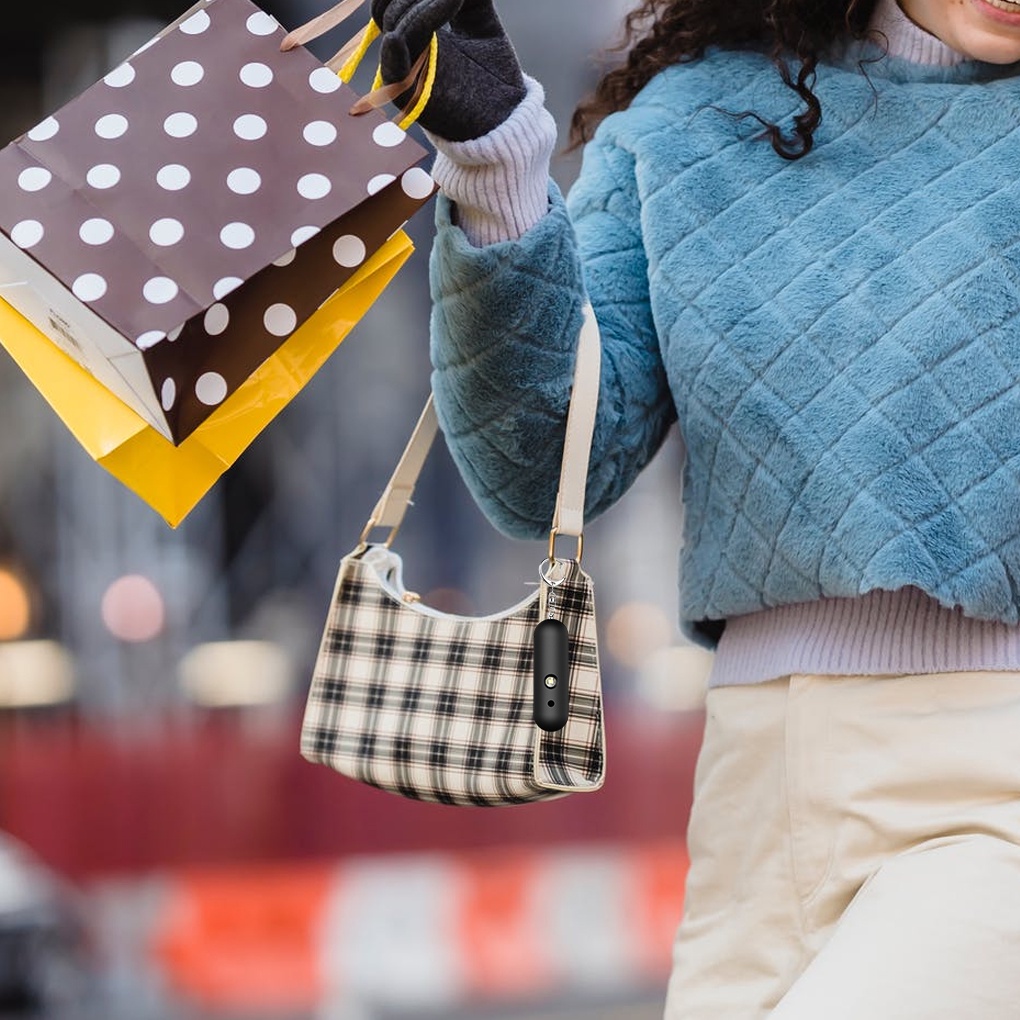 Thiết bị bảo vệ cá nhân máy tạo tiếng ồn cảnh báo khẩn cấp báo động an toàn có đèn LED cho người cao niên đi du lịch