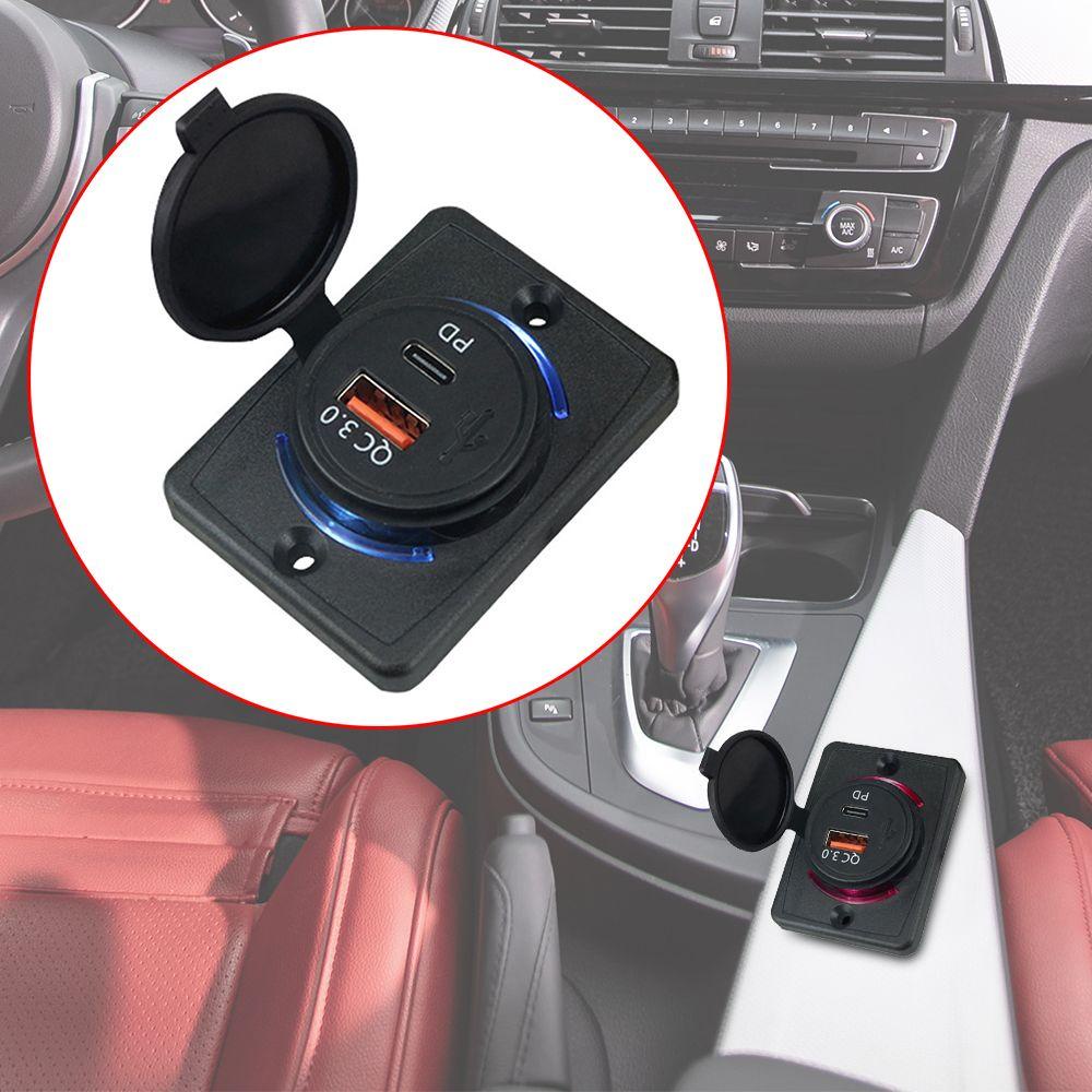 Củ Sạc Nhanh QC 3.0 12V / 24V Chống Thấm Nước Cho Xe Hơi