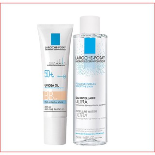 Bộ Đôi Kem Chống Nắng Trang Điểm BB Màu #03 La Roche-Posay Uvidea 30ml và Nước Tẩy Trang La Roche-Posay 50ml