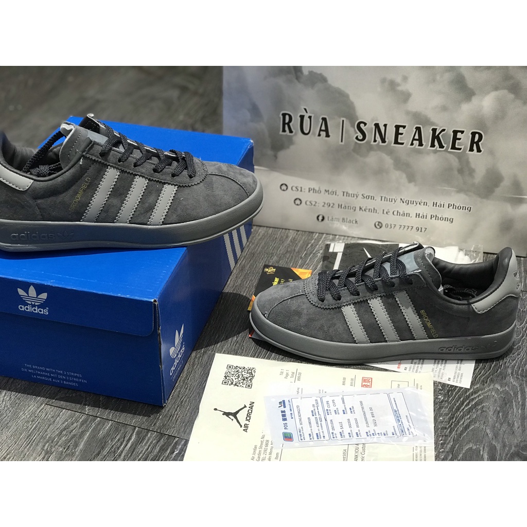 Siêu Phẩm Giày Thể Thao Sneaker A.di.das. BRoom.MFieLD Đen Xám Cao Cấp Ảnh Thật + freeship + Tặng Tất