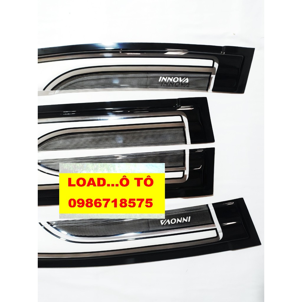 Vè Che Mưa Xe Toyota Innova 2023-2017 Mẫu Vè Mưa Sơn Cao Cấp Nhập Thái, Có sẵn Keo Dán 3M