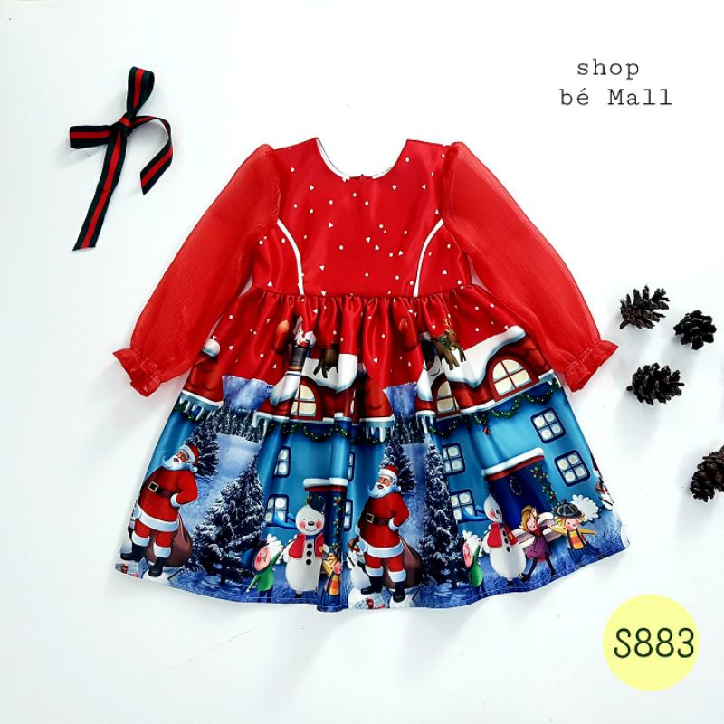Váy đỏ Jingle Bells Oli River Kids cho bé