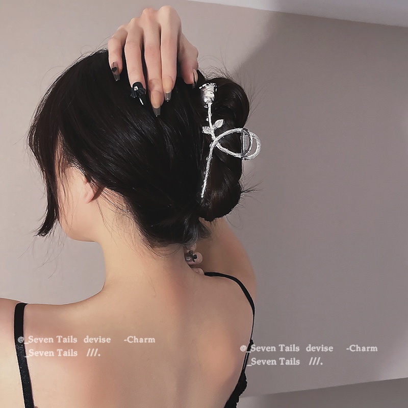 Kẹp tóc AY kiểu hoa hồng thanh lịch thời trang dành cho nữ