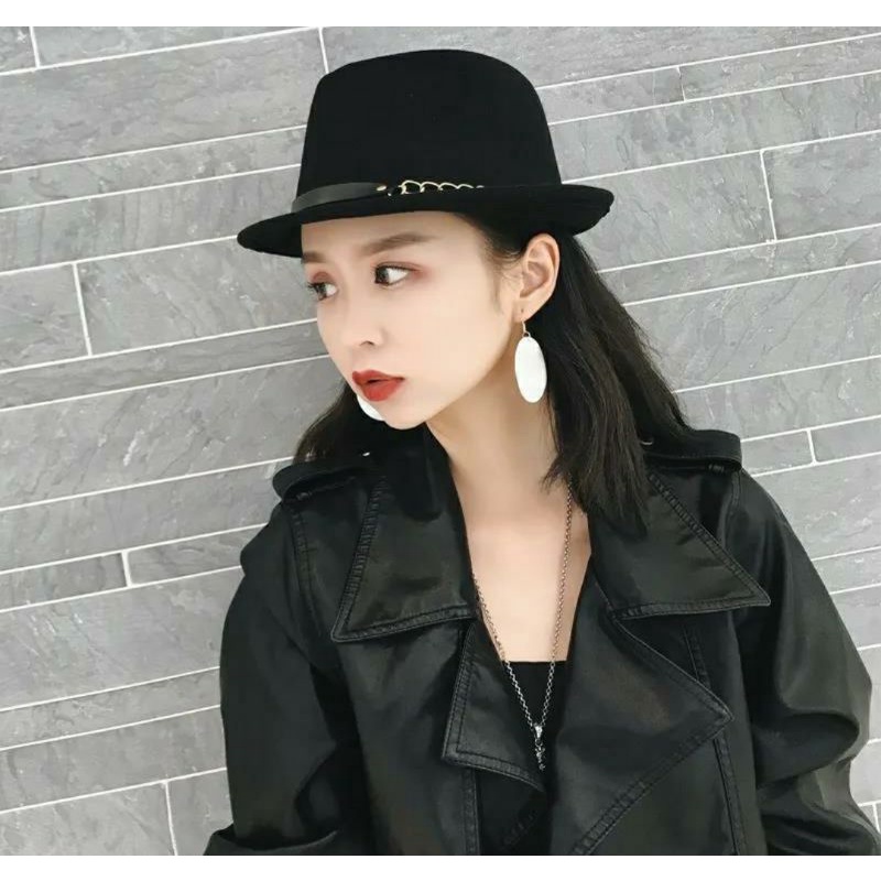 Mũ phớt cao bồi nam nữ nón nỉ fedora Lh 0917399527