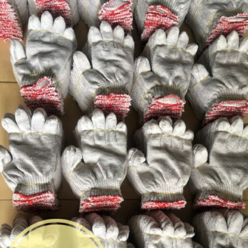 Lốc 10 đôi bao tay bảo hộ- bao tay len bảo hộ