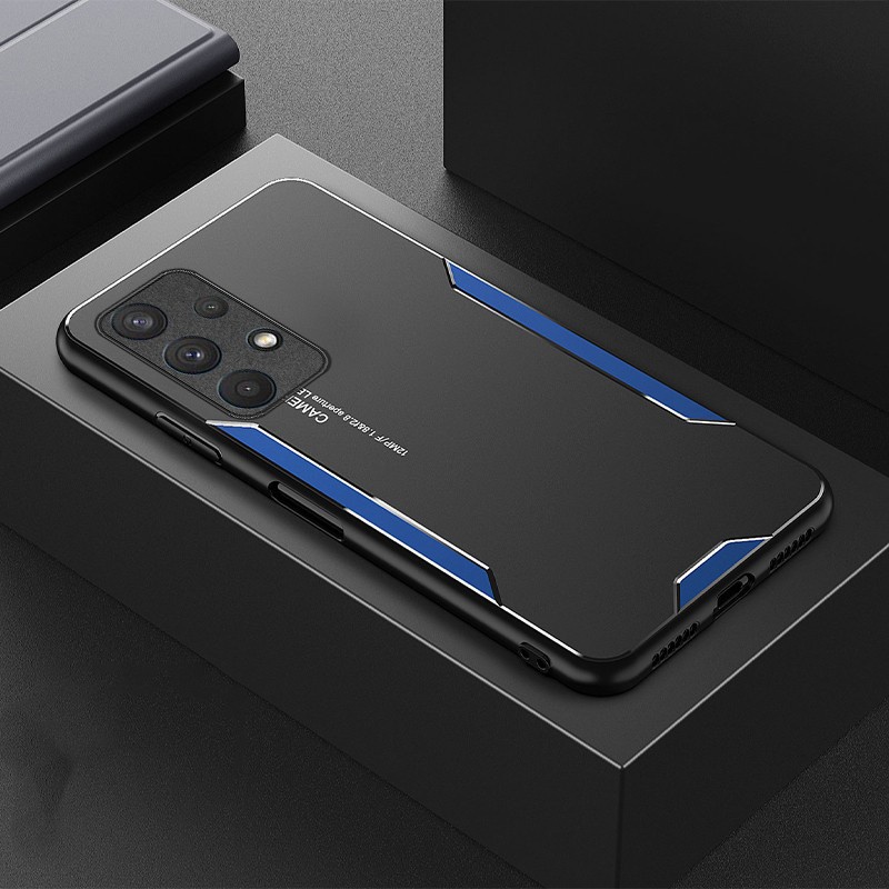 Ốp điện thoại kim loại nhôm mặt nhám chống sốc bảo vệ toàn diện sang trọng cho Samsung Galaxy A32 4G S20 FE