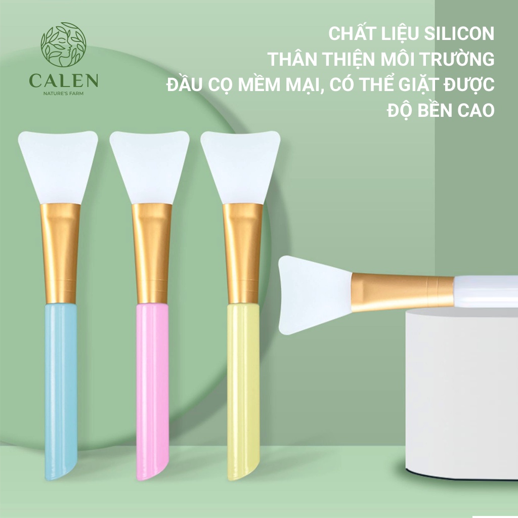 Cọ sillicon cao cấp dành cho việc đắp mặt nạ +Kích thước 13 cm, thon gọn vừa tay, giúp bạn thao tác linh hoạt và không