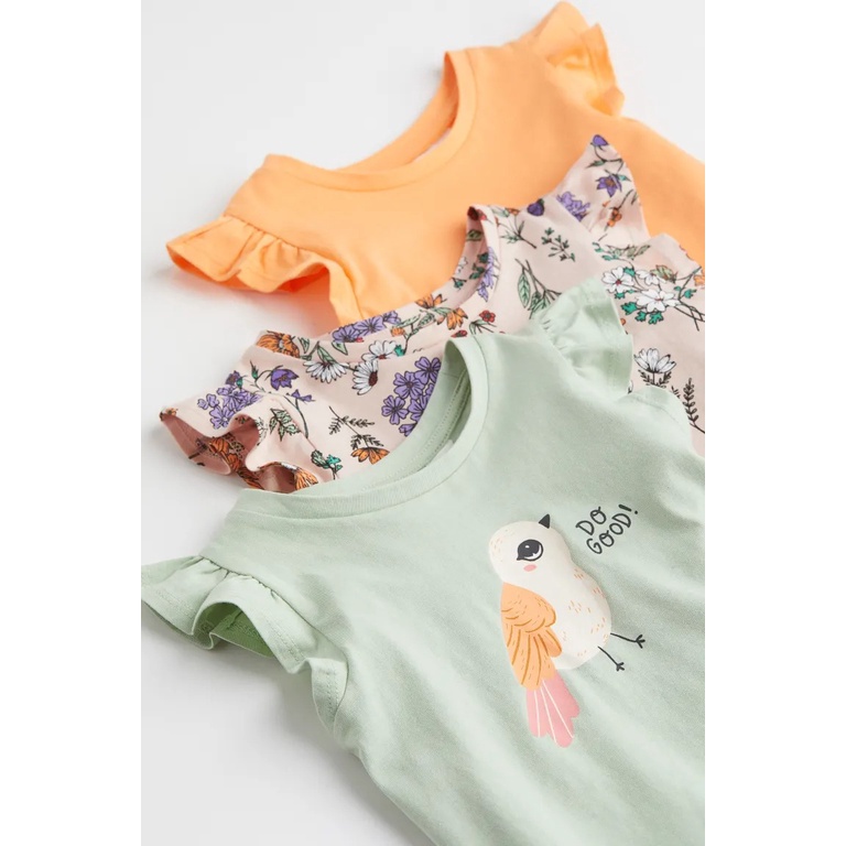 Set 3 áo set 3 quần áo xannh bird HM H&M_hàng chính hãng authentic