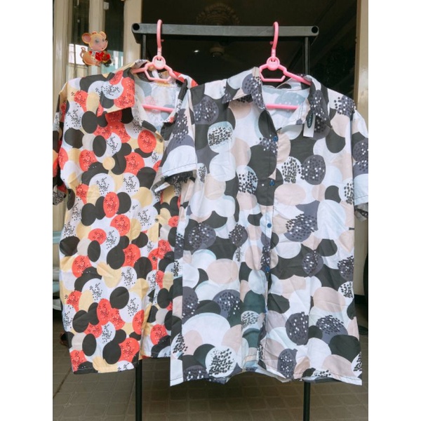 Áo Sơ Mi Tay Ngắn Unisex Cổ Bẻ Phông Cách Hàn Quốc Freesize