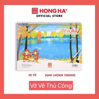 Vở vẽ lò xo a4 hồng hà