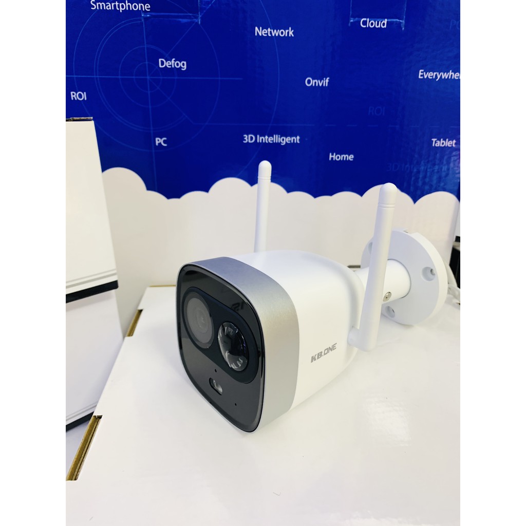 Camera KBVISION IP Camera Wifi KBONE KN B23NL 2.0Megapixels Ngoài Trời Kbone có báo động tích hợp PIR