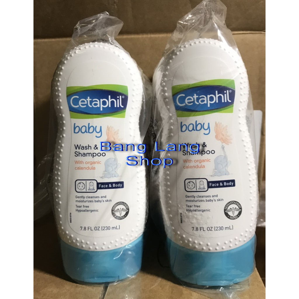 SỮA TẮM GỘI TOÀN THÂN CHO BÉ CETAPHIL BABY CỦA MỸ 230ML