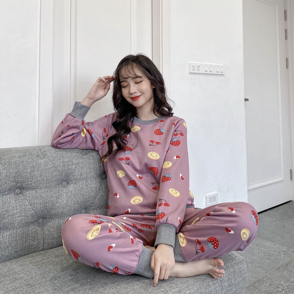 Bộ Áo Nỉ Dài Tay Chất Dày Siêu Đẹp