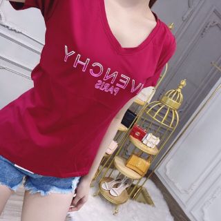 Áo thun thái cổ tim. From rộng