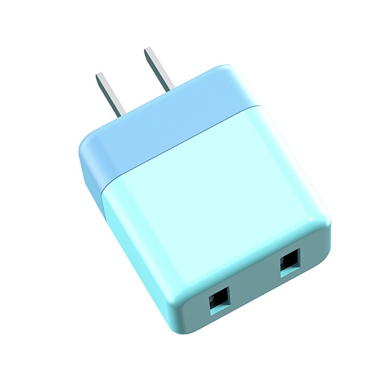 Cốc Sạc Nhanh 5V 2A Hai Cổng Màu Macaron Cho Điện Thoại Android Type c